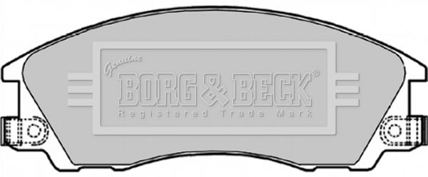 BORG & BECK Комплект тормозных колодок, дисковый тормоз BBP1842